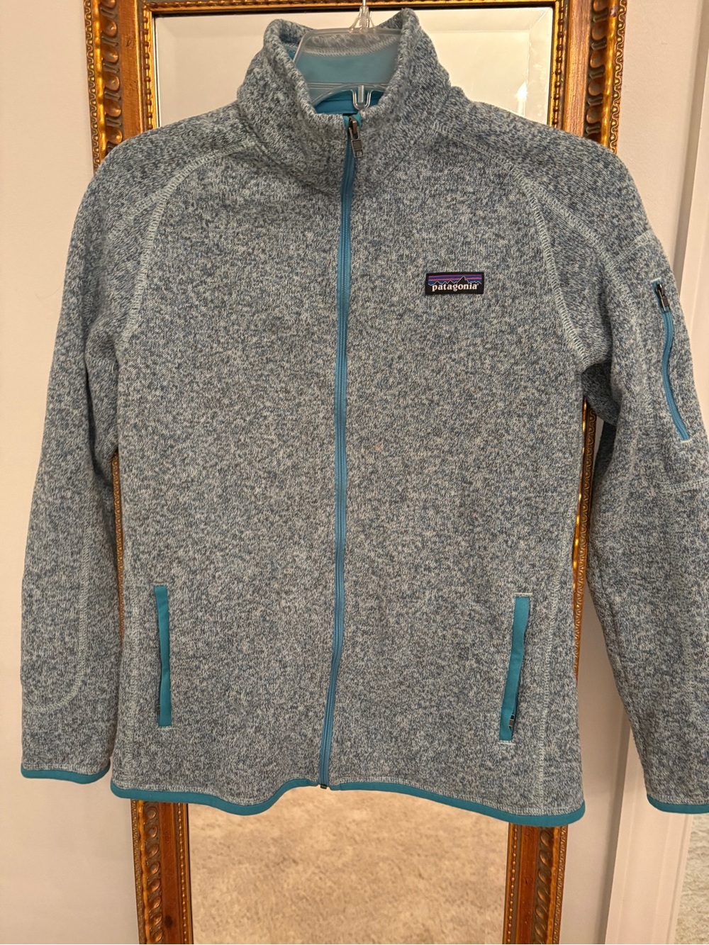 Patagonia women’s Better Sweater Blue Heather Full-Zip Fleece Jacket
